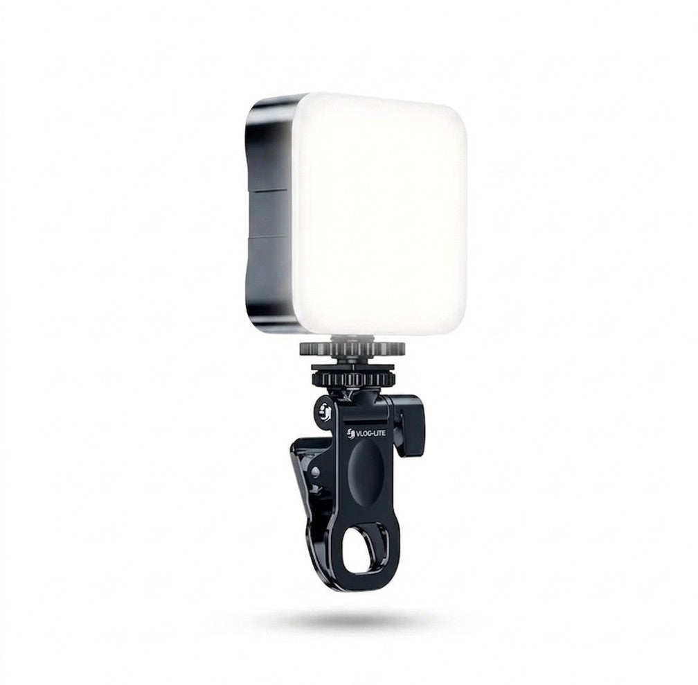 Mini lumière LED rechargeable pour selfie rotation 180° clip pour téléphone ordinateur et caméra photographie et vidéo