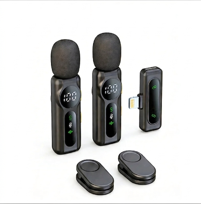 Lenovo Magnetic Noise Cancelling Wireless Microphone Portable with iPhone Android PC Must Have for Live Streaming Interviews