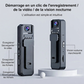 Mini caméra portable HD 1080P enregistreur vidéo vision nocturne