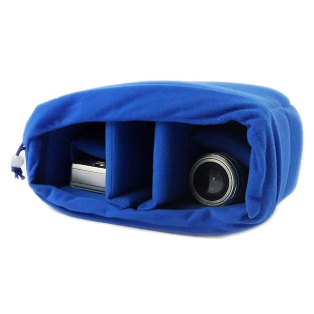 Sac de protection pour caméra et objectif avec compartiments rembourrés en velours anti-choc pour appareils Canon Nikon Sony DSLR
