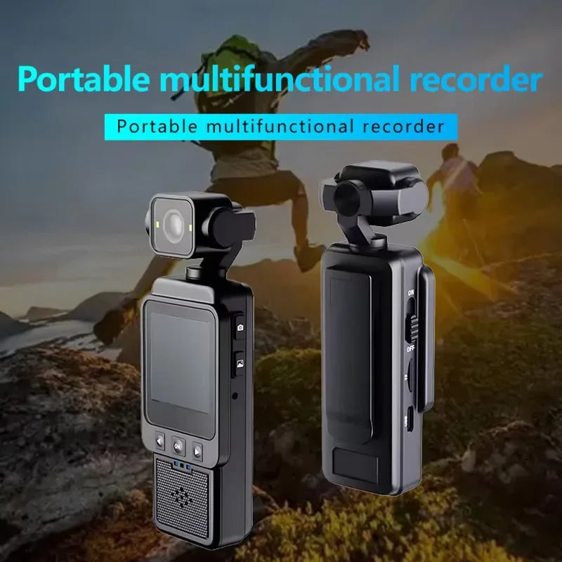 OnePlus 4K Handheld Sports Pocket Camera Display 180° Rotatable WiFi Wireless Video Recorder Built-in Fill Light Motion Camera