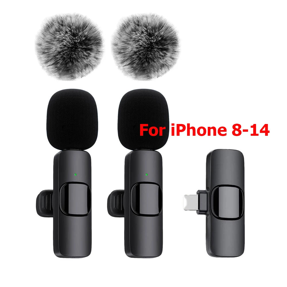 Micro cravate sans fil K60 mini pour enregistrement audio et vidéo compatible iPhone Android laptop gaming et streaming mobile