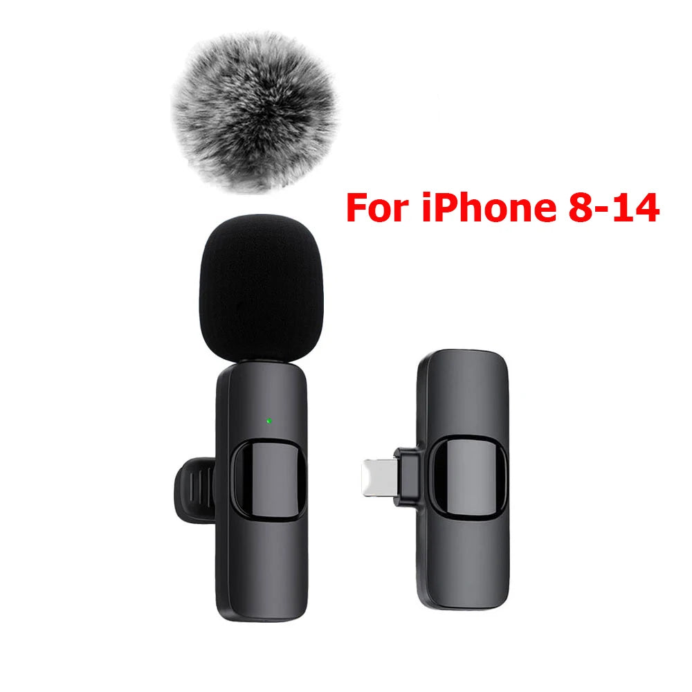Micro cravate sans fil K60 mini pour enregistrement audio et vidéo compatible iPhone Android laptop gaming et streaming mobile