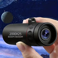Monoculaire HD 2000x25 portable 2025 compact pour voyage randonnée pêche camping observation des étoiles concerts et oiseaux