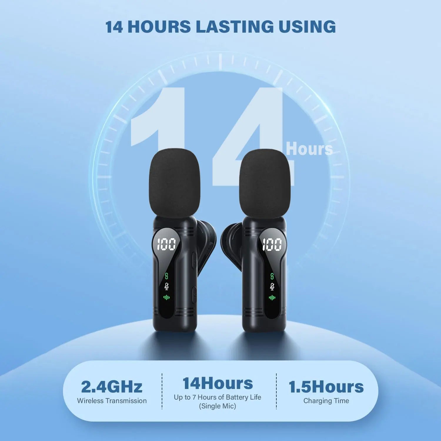 Lenovo Magnetic Noise Cancelling Wireless Microphone Portable with iPhone Android PC Must Have for Live Streaming Interviews