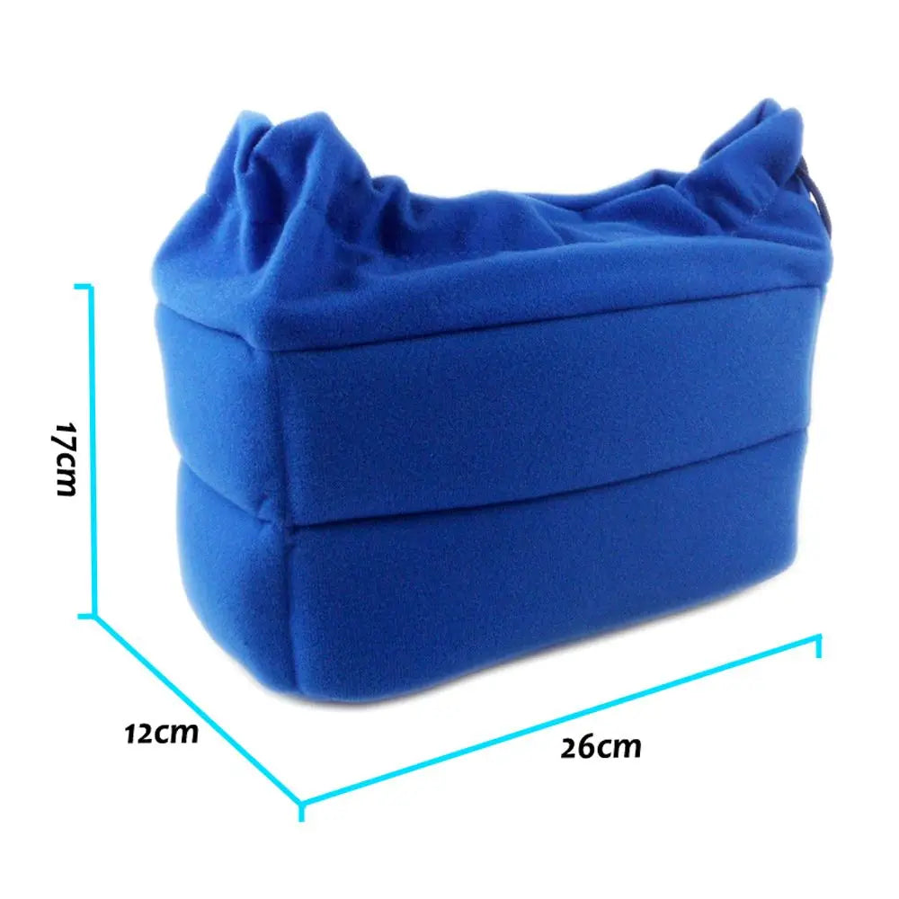 Sac de protection pour caméra et objectif avec compartiments rembourrés en velours anti-choc pour appareils Canon Nikon Sony DSLR