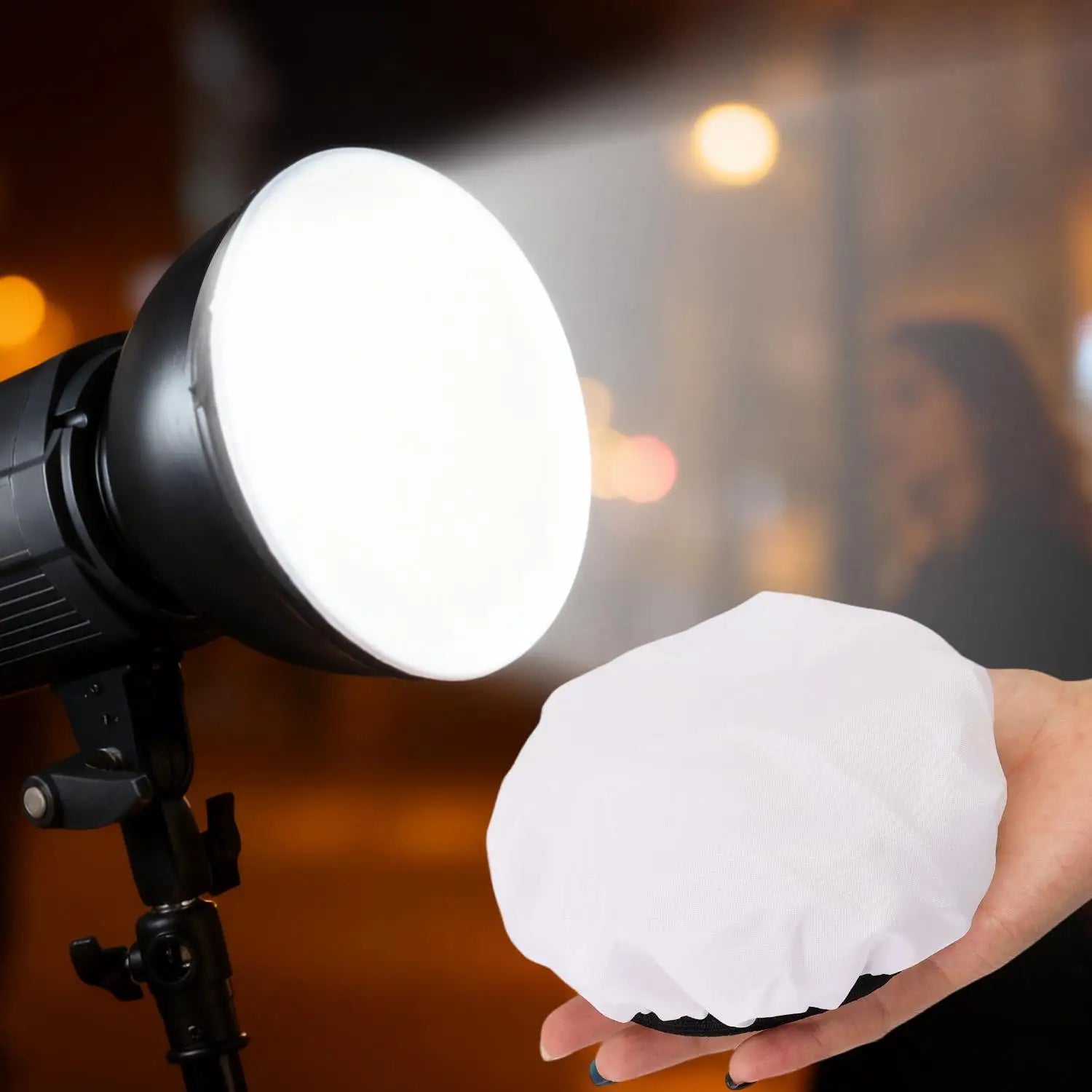 Diffuseur de lumière 7 pouces pour photographie tissu softbox universel pour studio éclairage stroboscopique et tournage vidéo