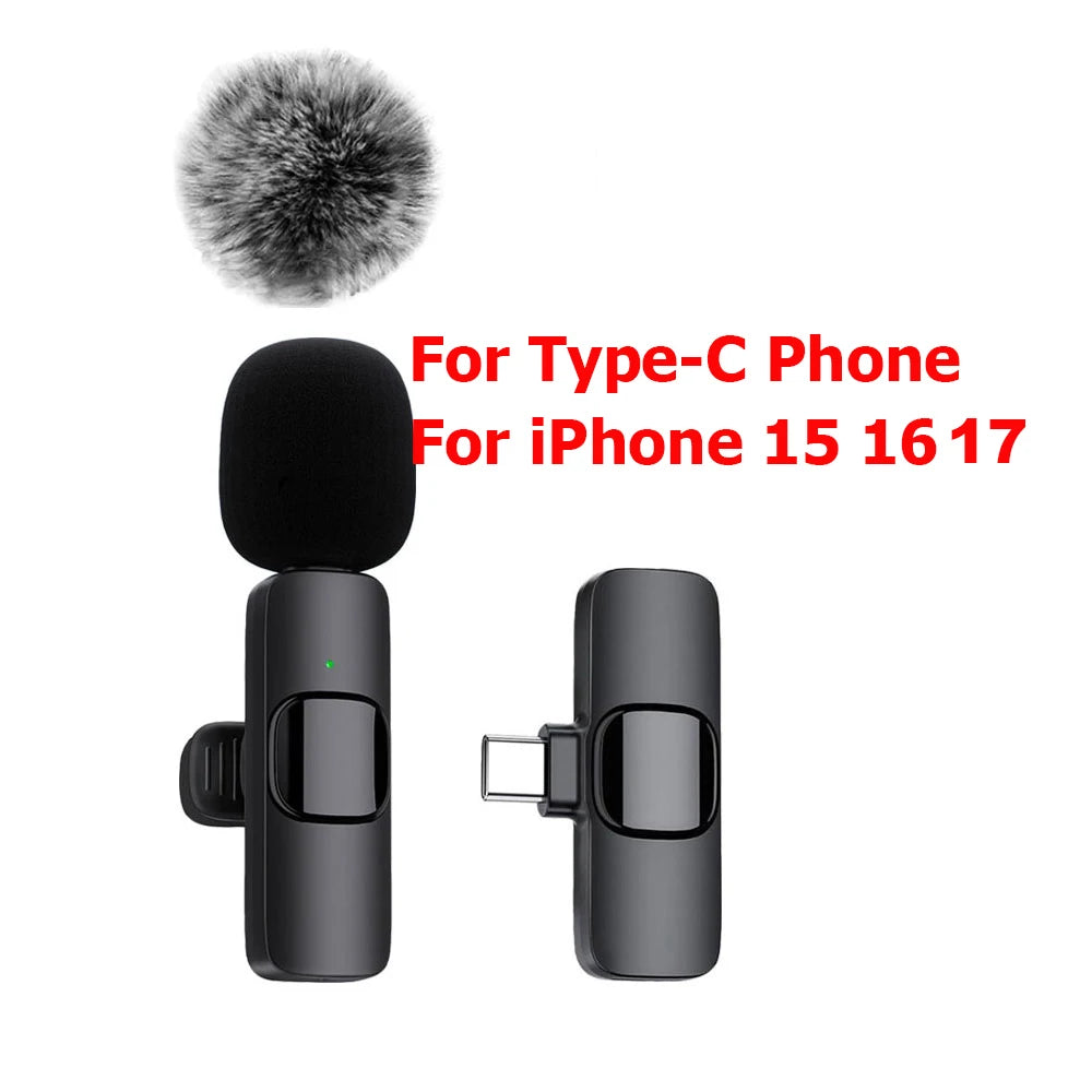 Micro cravate sans fil K60 mini pour enregistrement audio et vidéo compatible iPhone Android laptop gaming et streaming mobile