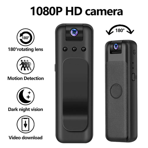 1080P HD Mini Camera Portable Small Digital Video Recorder Surveillance Camcorder Night Vision Video Police BodyCam Infrared