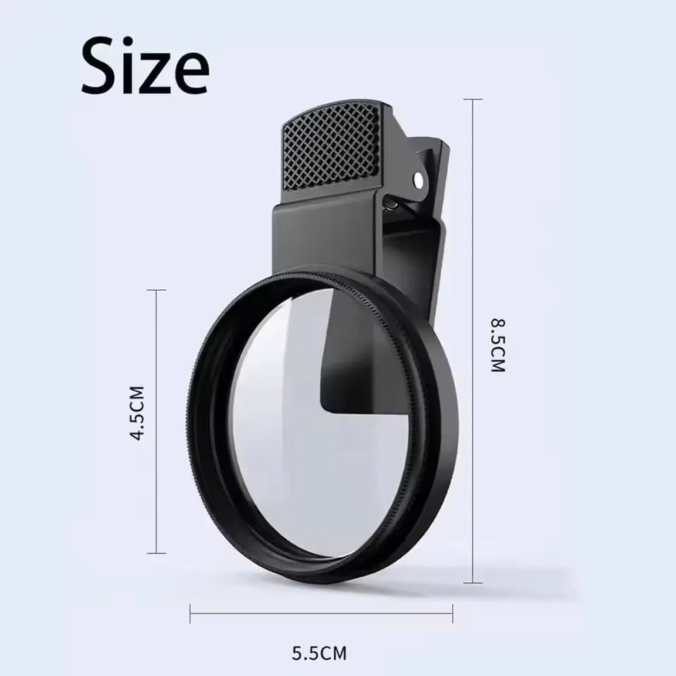 Filtre polarisant circulaire CPL 52 mm universel à clip pour smartphone et caméra compatible iPhone 17 16 15 14 photographie professionnelle