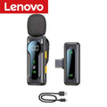 Lenovo Magnetic Noise Cancelling Wireless Microphone Portable with iPhone Android PC Must Have for Live Streaming Interviews