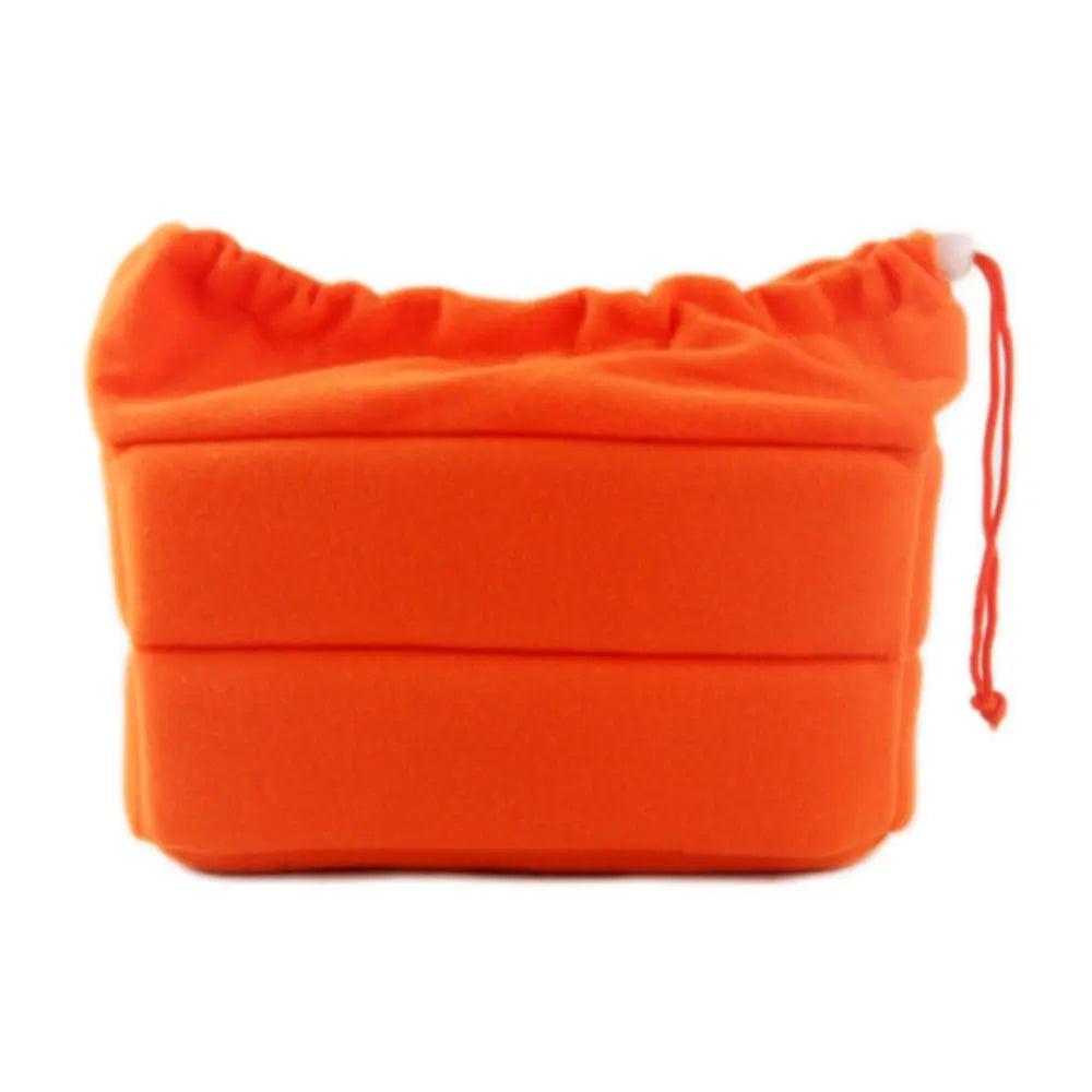 Sac de protection pour caméra et objectif avec compartiments rembourrés en velours anti-choc pour appareils Canon Nikon Sony DSLR