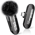 Micro sans fil SYNCO USB-C pour iPhone 15 16 Pro Max Samsung Google Pixel compatible TikTok et enregistrement mobile