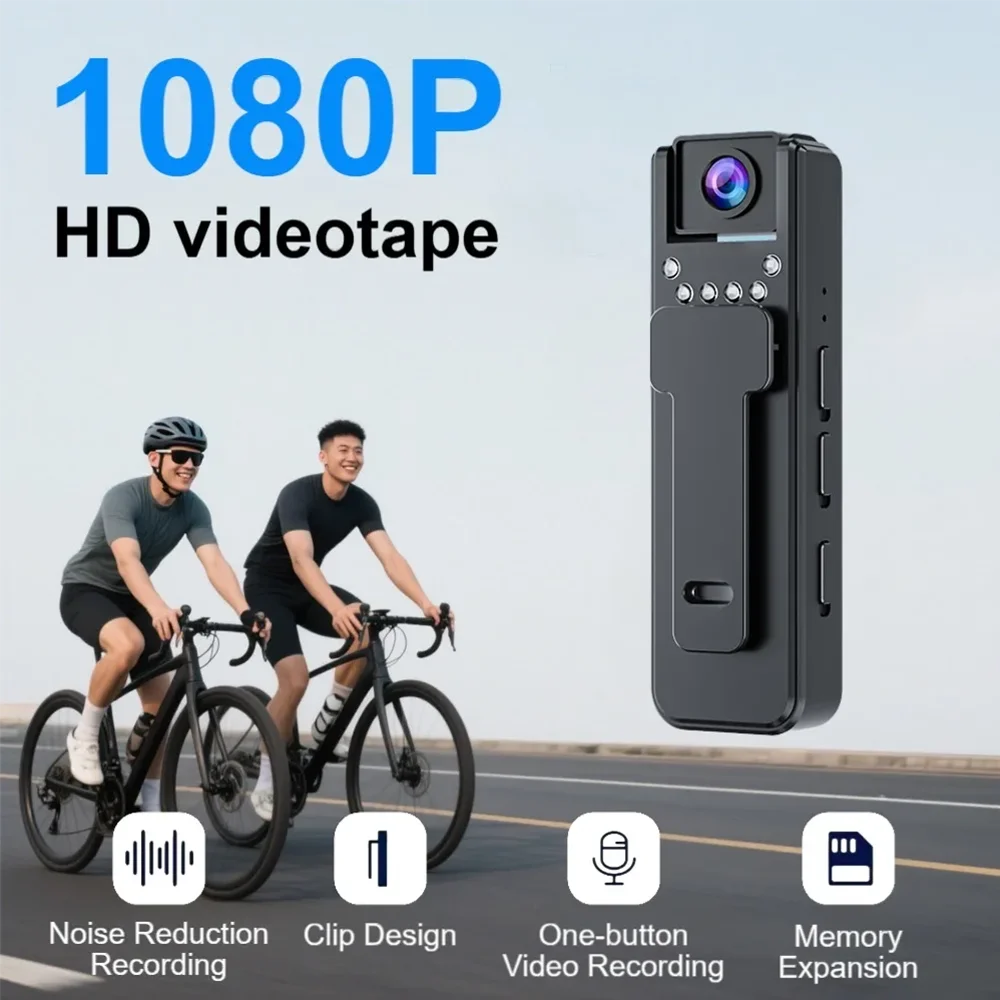 Mini caméra portable A8 HD 1080P enregistreur vidéo vision nocturne infrarouge caméra compacte pour surveillance et enregistrement