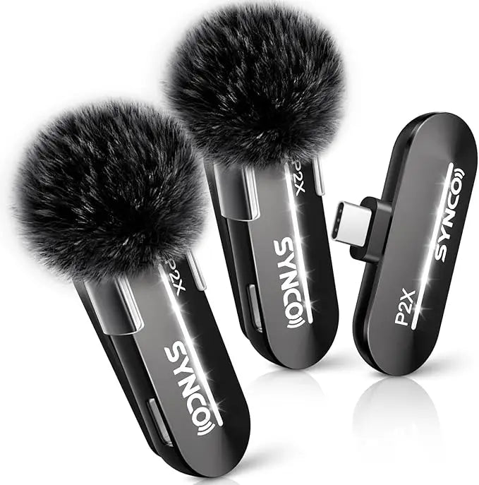 Micro sans fil SYNCO USB-C pour iPhone 15 16 Pro Max Samsung Google Pixel compatible TikTok et enregistrement mobile