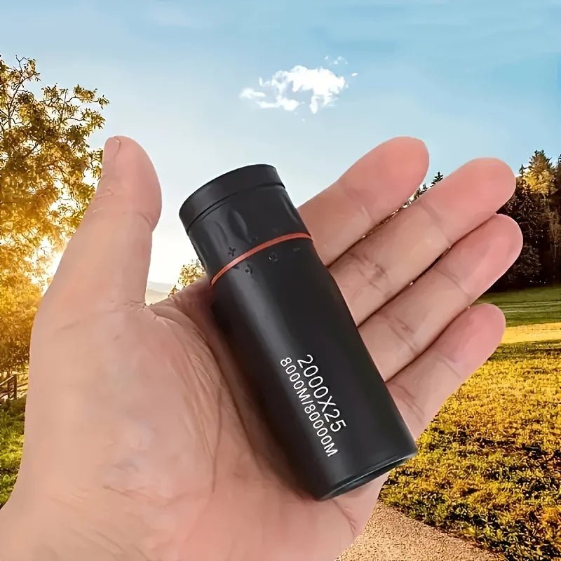 Monoculaire HD 2000x25 portable 2025 compact pour voyage randonnée pêche camping observation des étoiles concerts et oiseaux