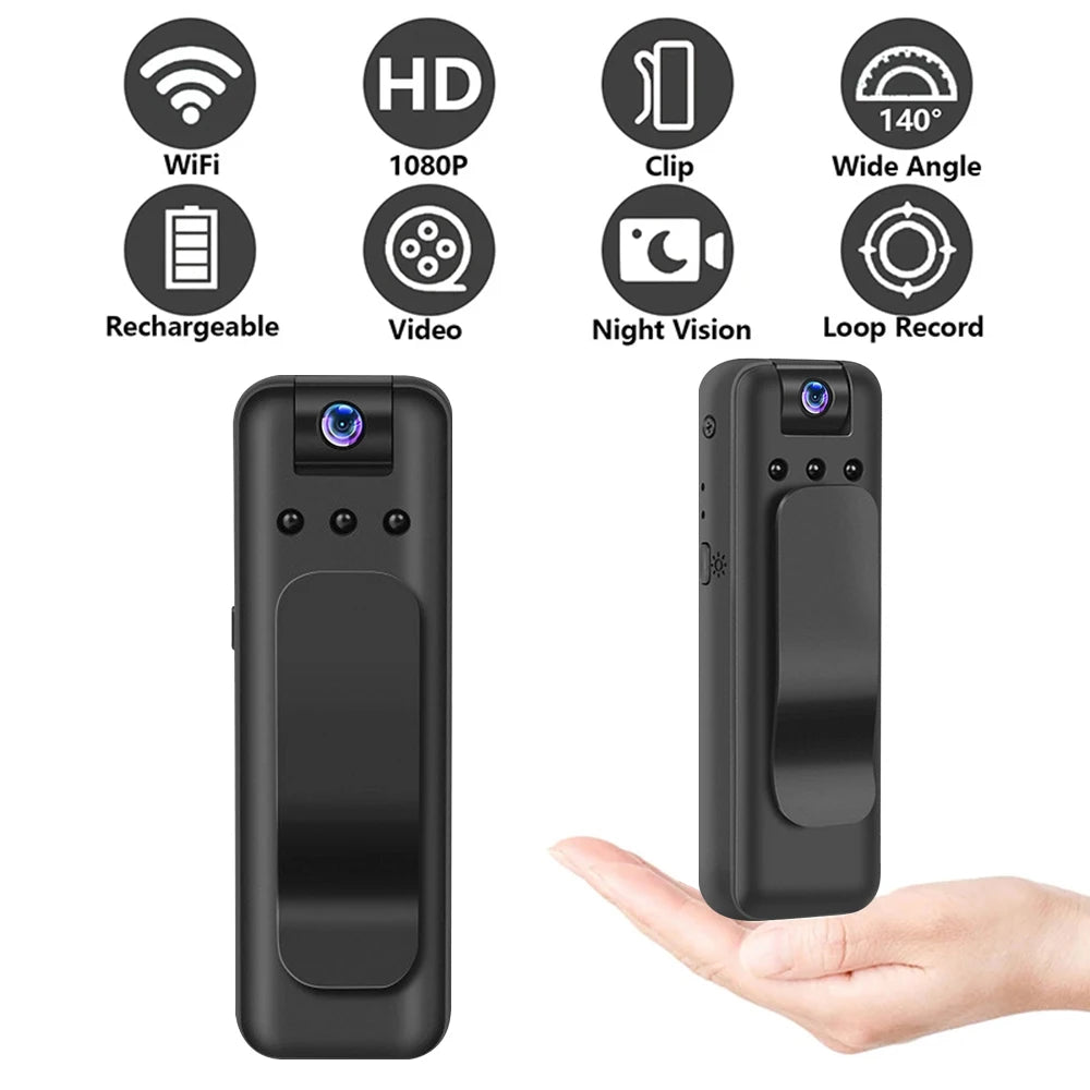 1080P HD Mini Camera Portable Small Digital Video Recorder Surveillance Camcorder Night Vision Video Police BodyCam Infrared