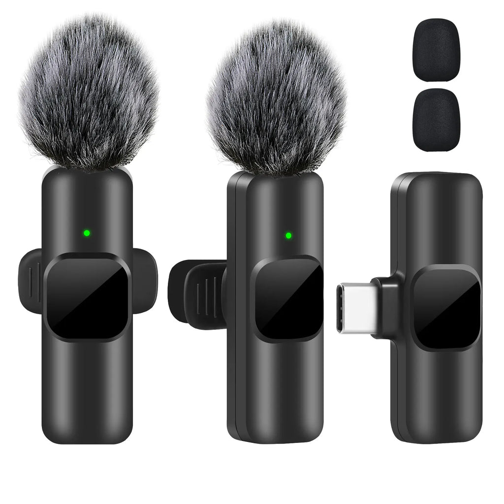 Micro cravate sans fil K60 mini pour enregistrement audio et vidéo compatible iPhone Android laptop gaming et streaming mobile