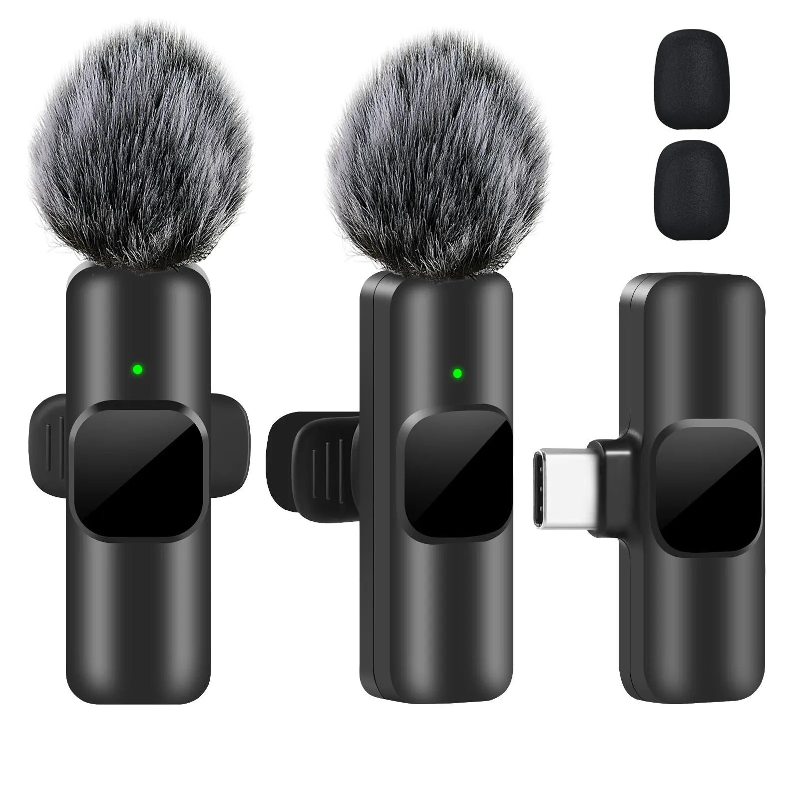 Micro cravate sans fil K60 mini pour enregistrement audio et vidéo compatible iPhone Android laptop gaming et streaming mobile